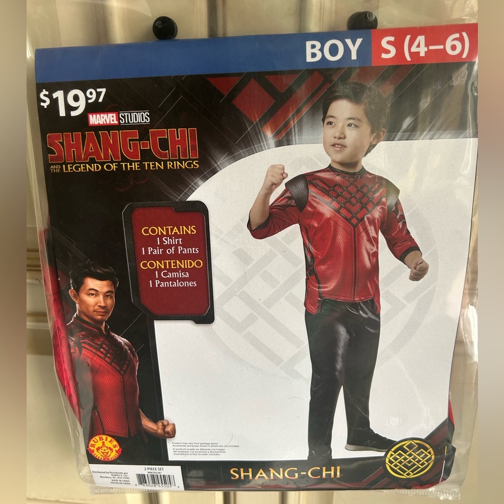 Kids Marvel Shang-Chi Legend Of The
Ten Rings Halloween Costume Small
Size (4-6)